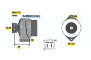 0 986 038 551 generátor BOSCH