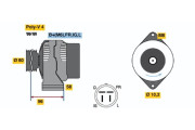 0 986 038 581 BOSCH alternátor 0 986 038 581 BOSCH