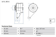 0 986 038 841 generátor BOSCH