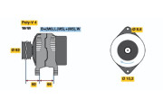 0 986 038 891 BOSCH alternátor 0 986 038 891 BOSCH