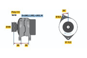 0 986 038 901 BOSCH alternátor 0 986 038 901 BOSCH