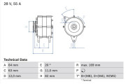 0 986 039 130 BOSCH alternátor 0 986 039 130 BOSCH