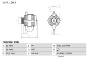 0 986 039 240 BOSCH alternátor 0 986 039 240 BOSCH