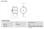 0 986 039 260 generátor BOSCH