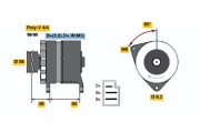 0 986 039 711 BOSCH alternátor 0 986 039 711 BOSCH