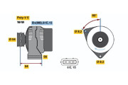 0 986 039 831 generátor BOSCH