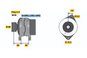 0 986 040 111 BOSCH alternátor 0 986 040 111 BOSCH