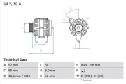 0 986 040 201 generátor BOSCH