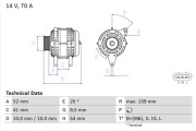 0 986 040 471 generátor BOSCH