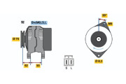 0 986 040 551 generátor BOSCH