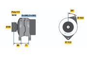 0 986 040 651 generátor BOSCH