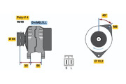 0 986 040 900 generátor BOSCH