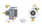 0 986 040 960 generátor BOSCH