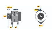 0 986 041 100 BOSCH alternátor 0 986 041 100 BOSCH