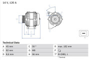 0 986 041 150 generátor BOSCH