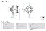 0 986 041 300 generátor BOSCH