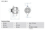 0 986 041 381 generátor BOSCH