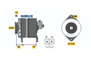 0 986 041 791 BOSCH alternátor 0 986 041 791 BOSCH