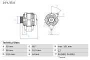 0 986 041 820 generátor BOSCH