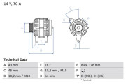 0 986 042 071 generátor BOSCH