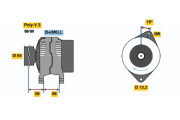 0 986 042 121 BOSCH alternátor 0 986 042 121 BOSCH