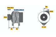 0 986 042 141 BOSCH alternátor 0 986 042 141 BOSCH