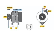 0 986 042 231 BOSCH alternátor 0 986 042 231 BOSCH