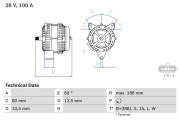 0 986 042 590 generátor BOSCH