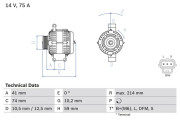 0 986 042 650 generátor BOSCH