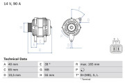 0 986 042 690 generátor BOSCH