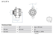 0 986 042 720 generátor BOSCH