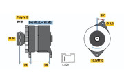 0 986 043 151 BOSCH alternátor 0 986 043 151 BOSCH