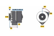 0 986 043 300 generátor BOSCH