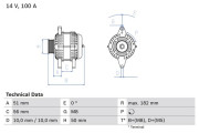 0 986 043 680 generátor BOSCH