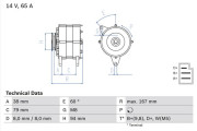 0 986 044 591 BOSCH alternátor 0 986 044 591 BOSCH