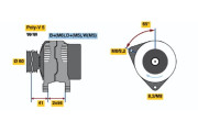 0 986 044 631 generátor BOSCH