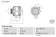 0 986 044 701 generátor BOSCH