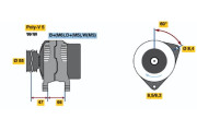 0 986 044 741 generátor BOSCH