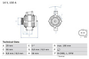 0 986 044 910 generátor BOSCH