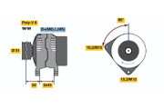 0 986 045 211 generátor BOSCH