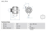 0 986 045 261 BOSCH alternátor 0 986 045 261 BOSCH