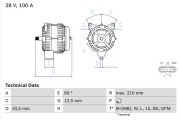 0 986 045 290 generátor BOSCH