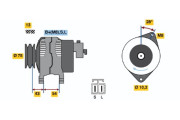 0 986 045 571 generátor BOSCH