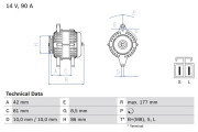 0 986 045 651 generátor BOSCH