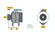 0 986 045 741 BOSCH alternátor 0 986 045 741 BOSCH