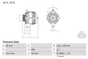 0 986 045 751 BOSCH alternátor 0 986 045 751 BOSCH