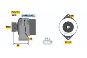 0 986 045 801 BOSCH alternátor 0 986 045 801 BOSCH