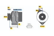 0 986 045 901 BOSCH alternátor 0 986 045 901 BOSCH