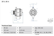 0 986 046 290 generátor BOSCH