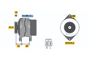 0 986 046 351 BOSCH alternátor 0 986 046 351 BOSCH